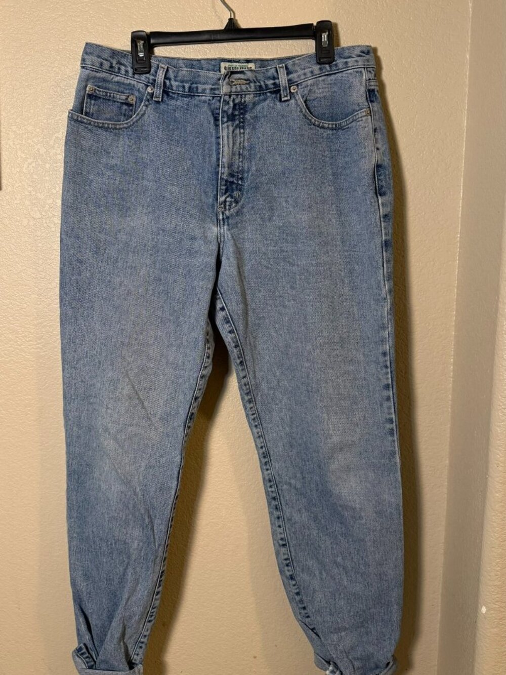 Vintage Guess Jeans Green Label W36 L34 Light Wash USA